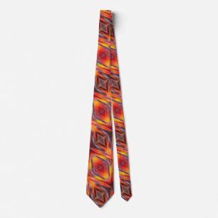 サンセット抽象芸術カラーズネックタイ – 夏パーティー ネクタイ