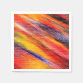 サンセット抽象芸術カラーナプキンス スタンダードカクテルナプキン (正面)