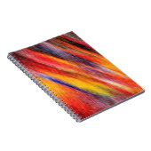 サンセット抽象芸術カラーノートブック ノートブック (右側)
