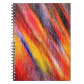 サンセット抽象芸術カラーノートブック ノートブック (正面)