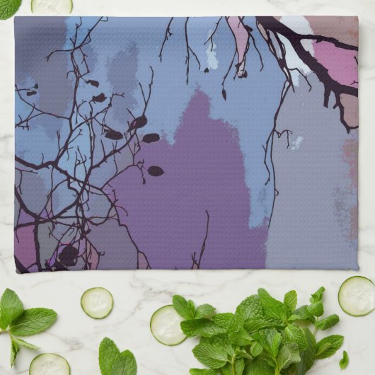 サンセット抽象芸術キッチンタオル キッチンタオル (折り畳み)