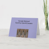 サンセット抽象芸術ノートカード シーズンカード (裏面)