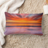 サンセット抽象芸術フロムタマラックビーチ ランバークッション (ブランケット)