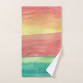サンセット抽象芸術 バスタオルセット (ハンドタオル)