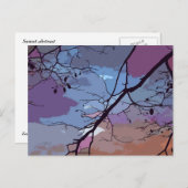 サンセット抽象芸術 ポストカード (正面/裏面)