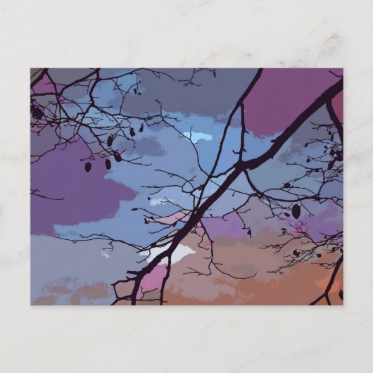 サンセット抽象芸術 ポストカード (正面)