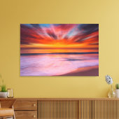サンセット抽象芸術fromタマラックビーチ キャンバスプリント (インサイチュ (リビング))