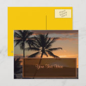 サンセット招待状 ポストカード (正面/裏面)