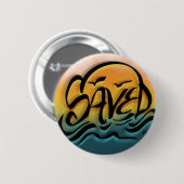 サンセット救信仰通りアートエアブラシスタイルアーバン 缶バッジ (正面&裏面)