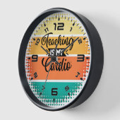 サンセット教えのカーディオ 壁時計 (傾斜)