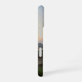 サンセット新幹線：現代の鉄道風景 iPhone 16ケース (右側面)