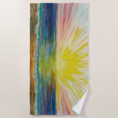 サンセット日が差すこと ビーチタオル (正面)