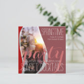 サンセット春フラズカクテルパーティの招待状 招待状 (スタンド正面)