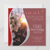 サンセット春フラズカクテルパーティの招待状 招待状 (裏面)