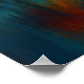 サンセット時の色彩豊かな木々 レインボーリフレクションズ ポスター (角)