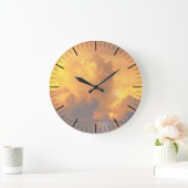 サンセット時計の雲 ラージ壁時計 (ホーム)