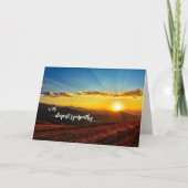 サンセット最深同情カード サンキューカード (正面)