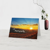 サンセット最深同情カード サンキューカード