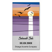 サンセット歩道の販売マグネット・夏のプロモーション マグネット名刺 (正面縦)