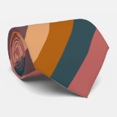 サンセット水カラーストライプネックタイ ネクタイ (ロール)