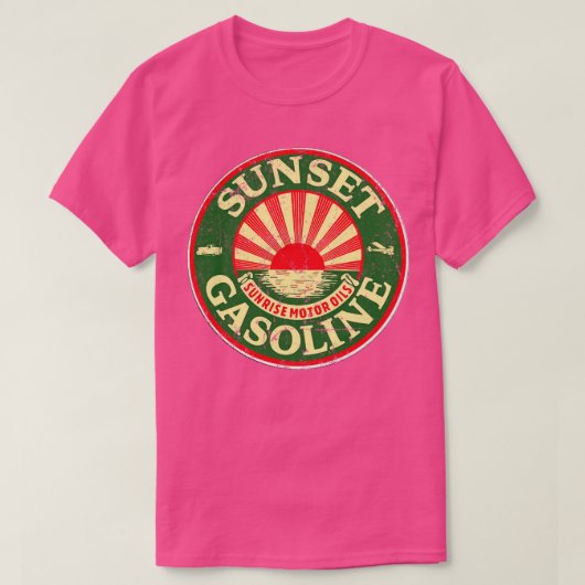サンセット油とガス Tシャツ (デザイン正面)