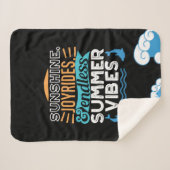 サンセット波と夏の冒険 – 夏クール間 シェルパブランケット (正面(横))