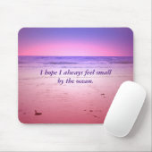 サンセット海と引用文 マウスパッド (マウス)
