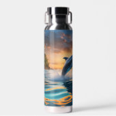 サンセット海イルカ ウォーターボトル (正面)