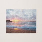 サンセット海ウェーブモントレーカリフォルニア写真 ジグソーパズル (横)