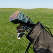 サンセット海シー絵を描スケープのアートワーク ゴルフヘッドカバー (インサイチュ)