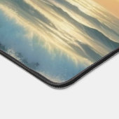 サンセット海シー絵を描スケープのアートワーク デスクマット (コーナー)