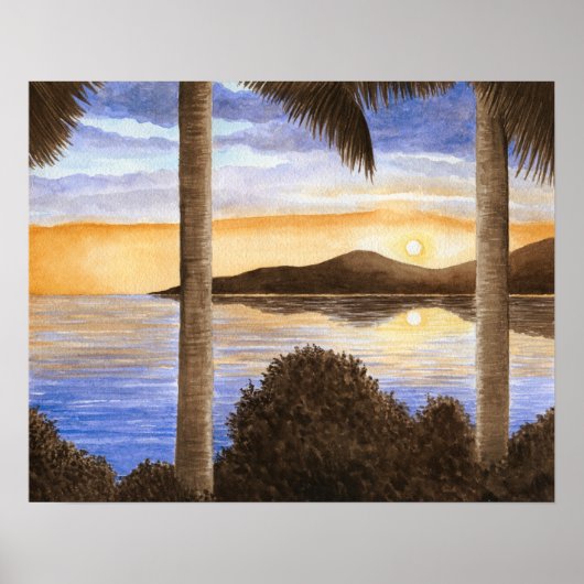 サンセット海ビーチシービュー166 ポスター (正面)