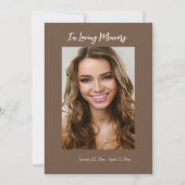 サンセット海ボート写真お祝いオブ・ライフ サンキューカード (裏面)