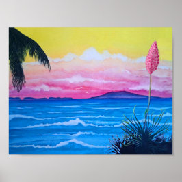 サンセット海ポスター ポスター