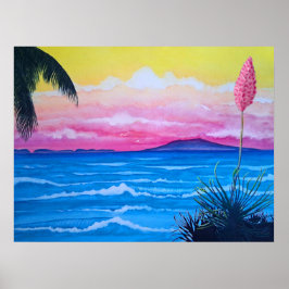 サンセット海ポスター ポスター
