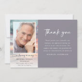 サンセット海写真葬儀 サンキューカード (正面)