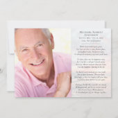 サンセット海写真葬儀 サンキューカード (裏面)