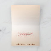 サンセット海波抽象芸術イースター シーズンカード (内部)