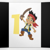 サンセット海賊ボーイ1st誕生日 三つ折りカード (内部中)