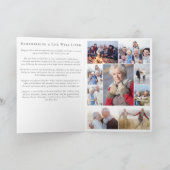 サンセット海追悼記念カード ノートカード (内部)