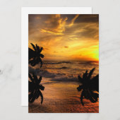 サンセット海風景自然の追跡 シーズンカード (正面/裏面)