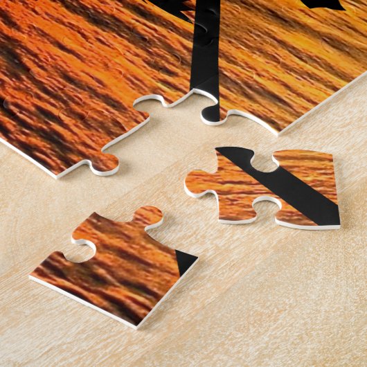 サンセット海風景自然の追跡 ジグソーパズル (側面)