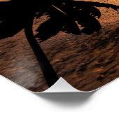 サンセット海風景自然の追跡 ポスター (コーナー)