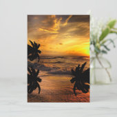 サンセット海風景自然の追跡 招待状 (スタンド正面)