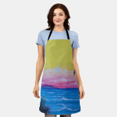 サンセット海 エプロン (着用した状態)