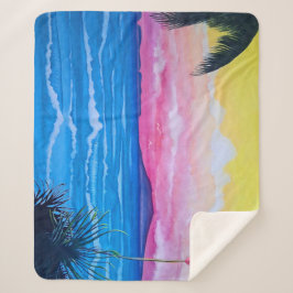 サンセット海 シェルパブランケット