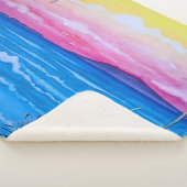 サンセット海 シェルパブランケット (3/4)