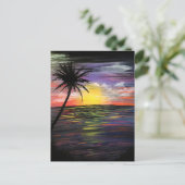 サンセット海 ポストカード (スタンド正面)