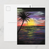 サンセット海 ポストカード (正面/裏面)