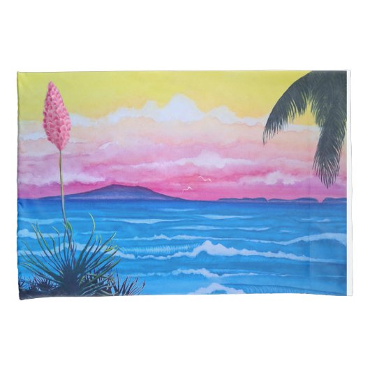 サンセット海 枕カバー (正面右)